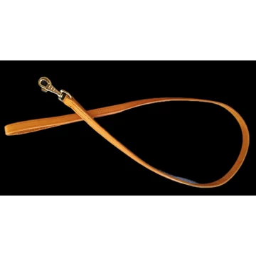 Marha bőr varrott, póráz . 120 cm / 18 mm.